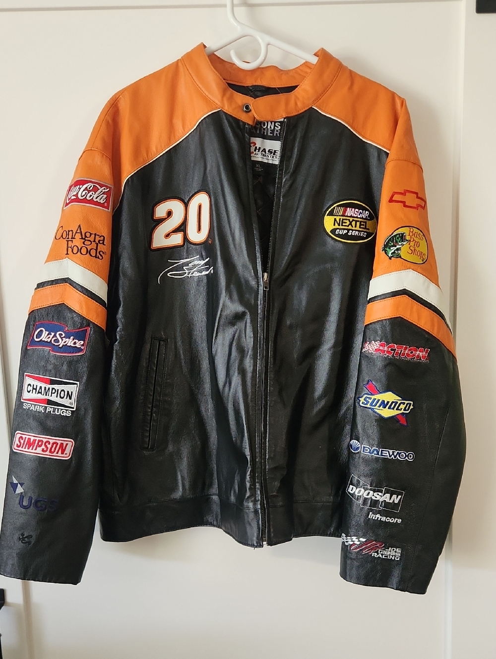 NASCAR Tony Stewart Home Depot Racing Jacket Leather XL